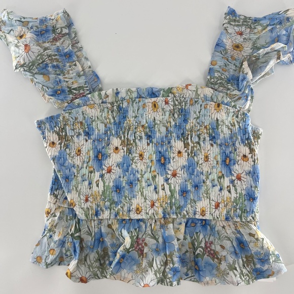 Elodie fleur peplum top floral size large new stitch fix - Picture 3 of 8